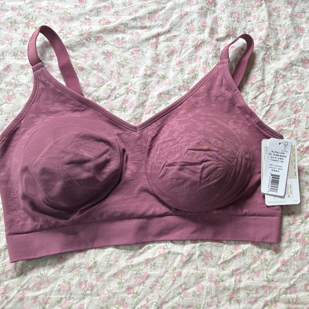Bravado Wireless Everyday Bra in Mauve. -   XL-FC